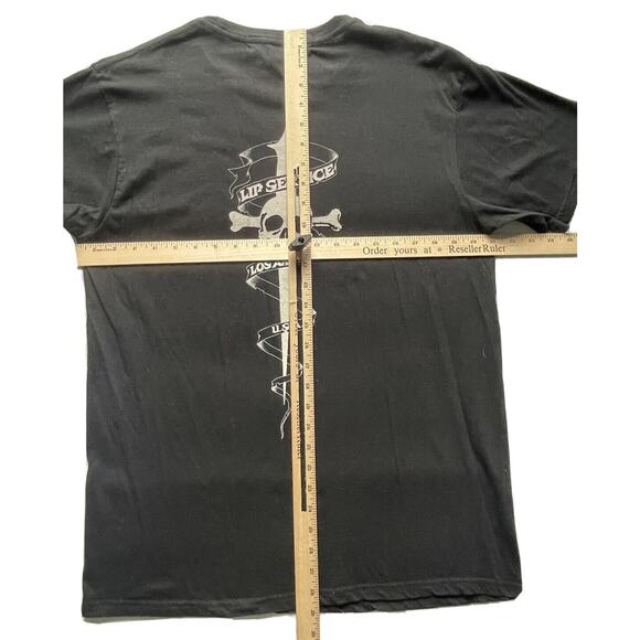 Lip Service Los Angeles T Shirt Mens Large Black Graphic Goth Rock Punk Y2k USA - Picture 5 of 5